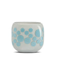 Mono Box Vase Iris Apfel Blue Dotted