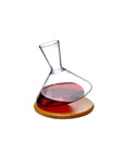 Decanter per vino Balance con base in legno