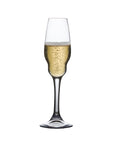 Heads Up Set of 2 Champagne Glasses