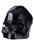 Memento Mori Faceted Skull Black Large