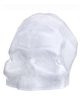 Teschio sfaccettato Memento Mori bianco opale grande