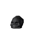 Memento Mori Faceted Skull Sandblasted Black Small