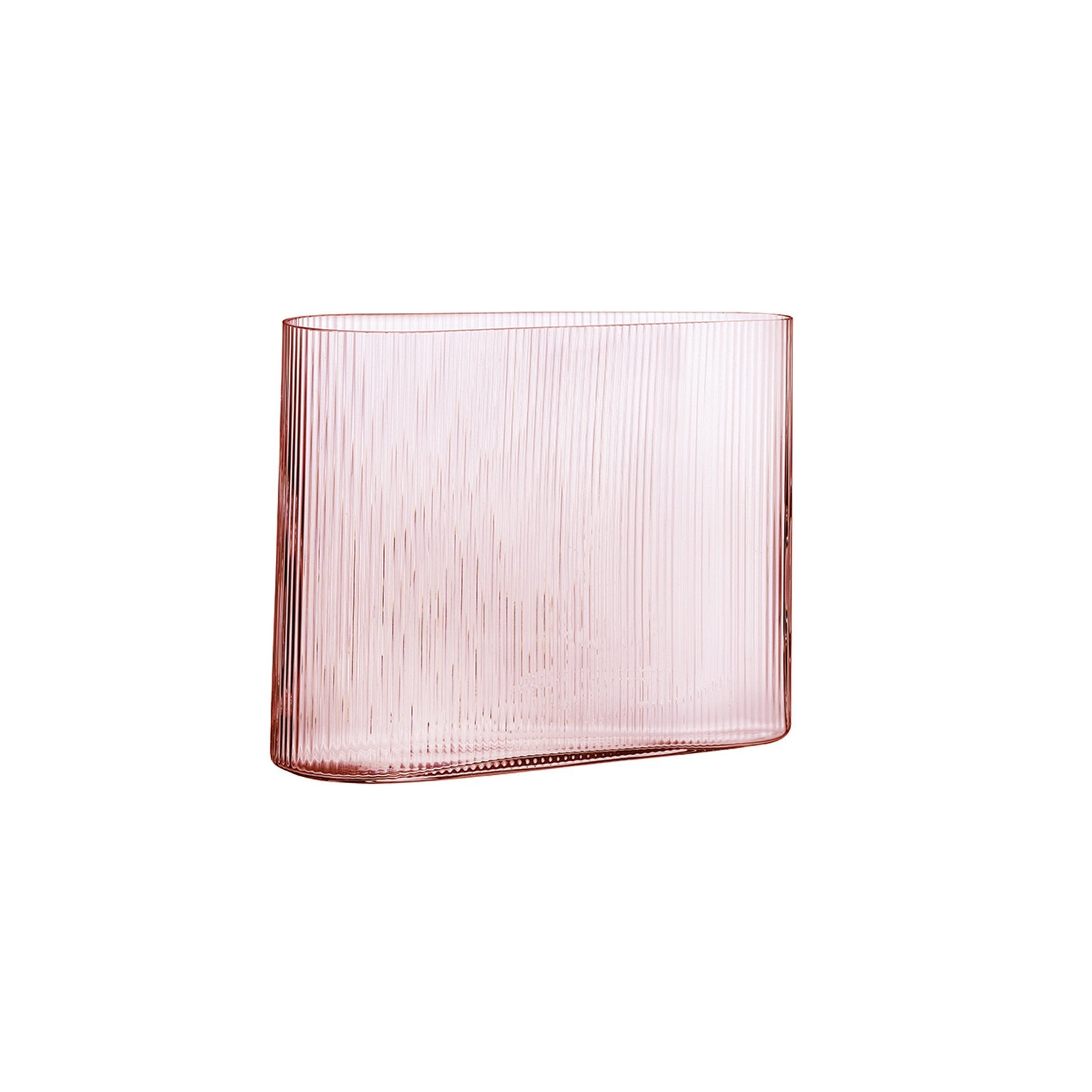 Mist Vase Wide Dusty Rose