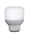 Smooth Lamp in Opaque Glass with Stone Base - NUDE EU