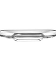 Nude Glass Silhouette Compartment Tray Long in clear lead-free glass