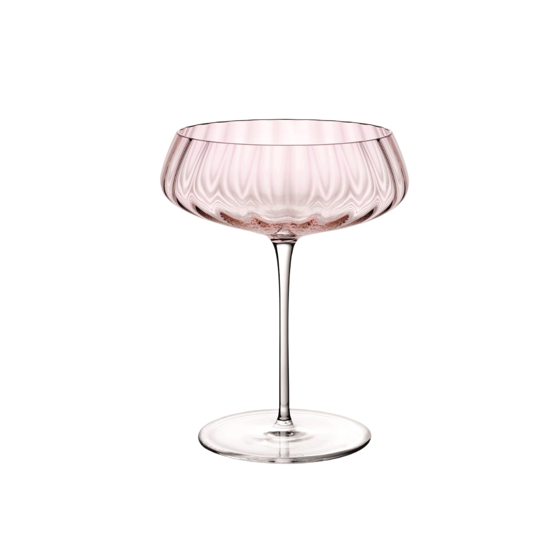 Round Up Dusty Rose Set of 2 Coupe glasses