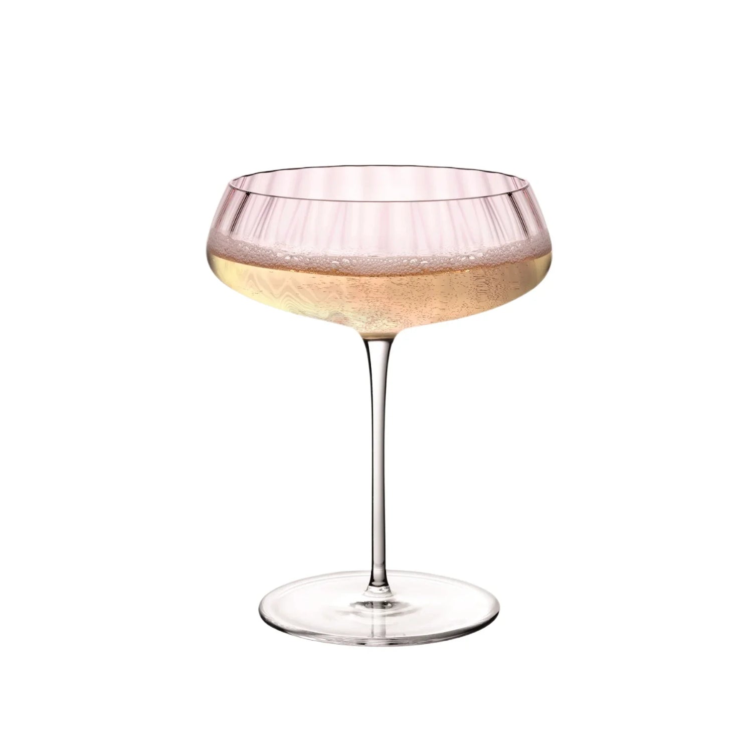 Round Up Dusty Rose Set of 2 Coupe glasses - NUDE EU