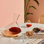 Balance Wine Decanter With Wooden Base - NUDE EU