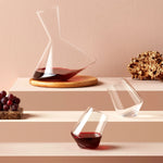 Balance Wine Decanter With Wooden Base - NUDE EU