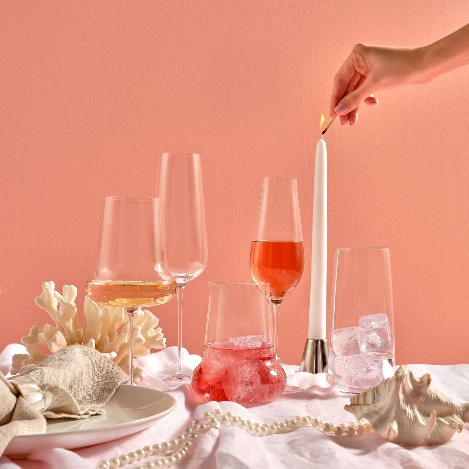 Stem Zero Set of 2 Flute Champagne Glasses - NUDE EU