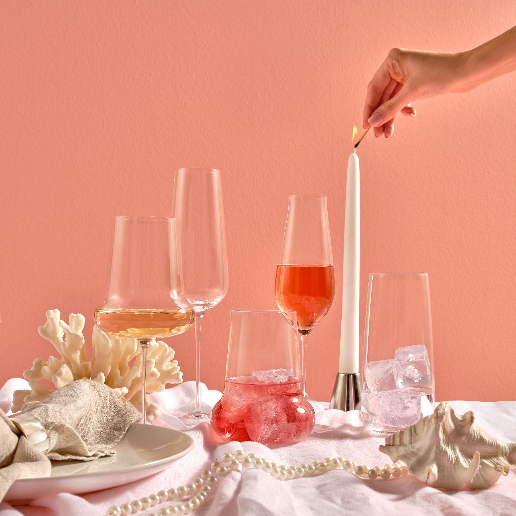 Tulip champagne store glasses uk