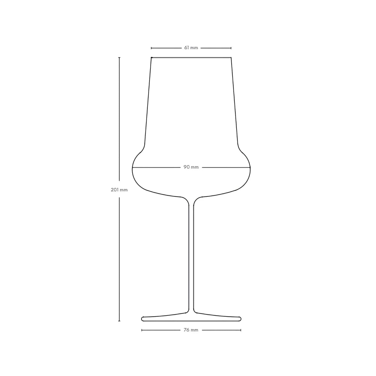 Ghost Zero Belly White Wine Glass - NUDE EU