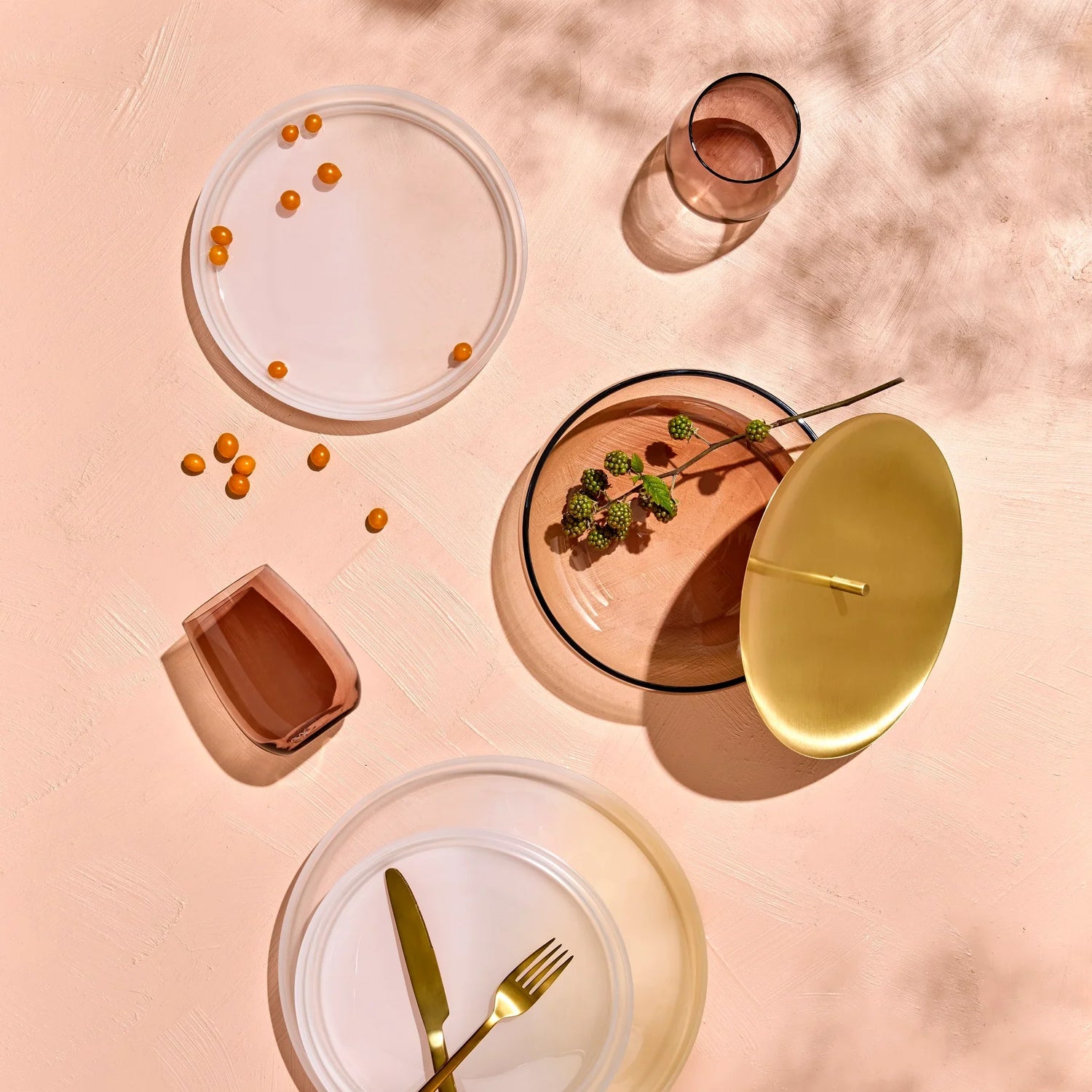 Colored U Set of 4 tumblers - NUDE EU