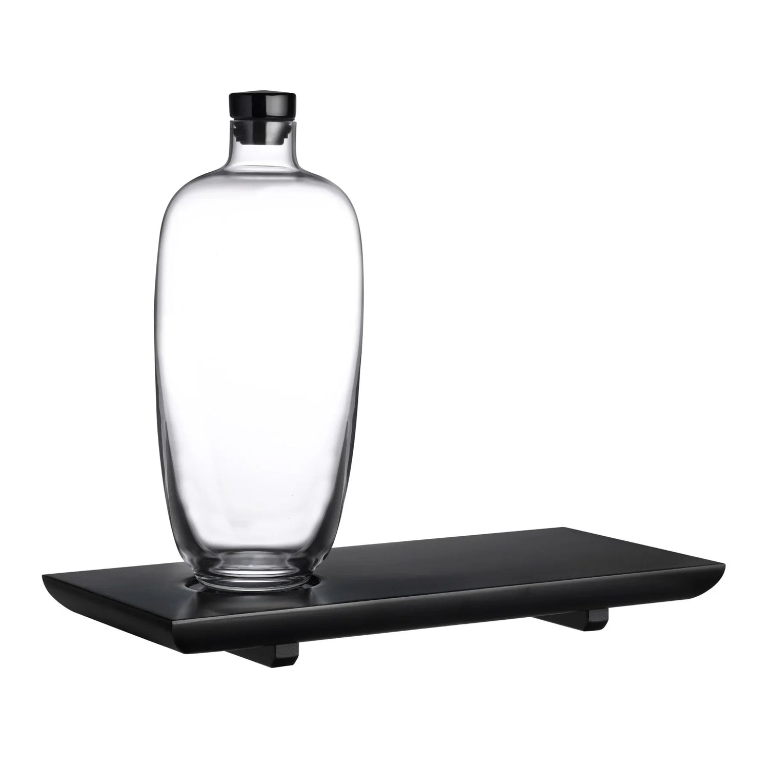 Malt Whisky Bottle Tall with Wooden Tray - NUDE EU