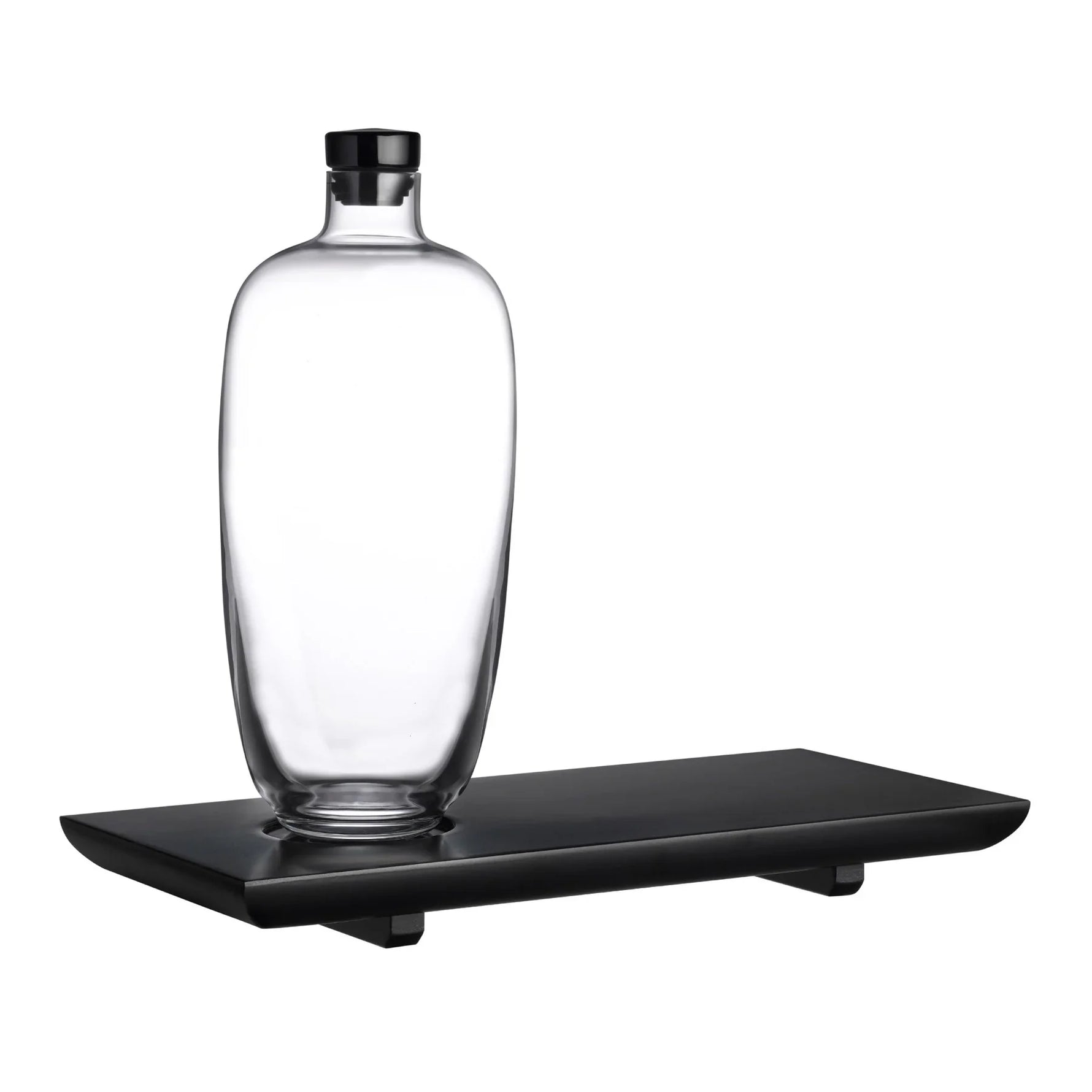 Malt Whisky Bottle Tall with Wooden Tray - NUDE EU