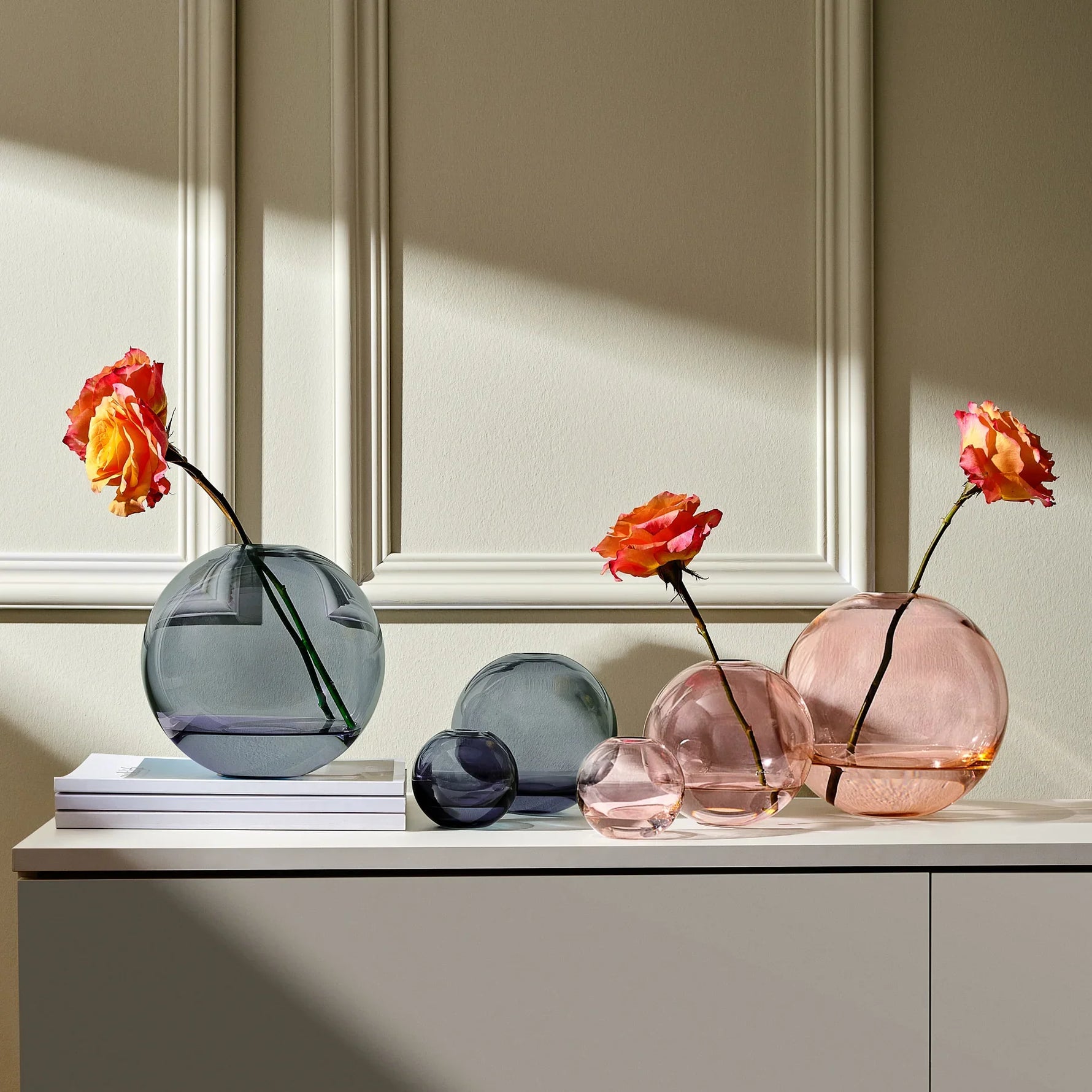 Mars Vase Small Steel Apricot - NUDE EU