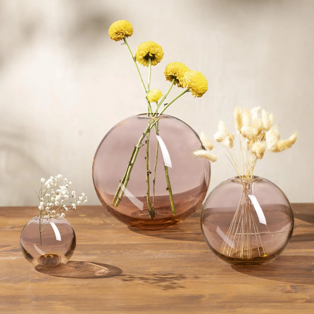 Mars Vase Large Steel Apricot - NUDE EU