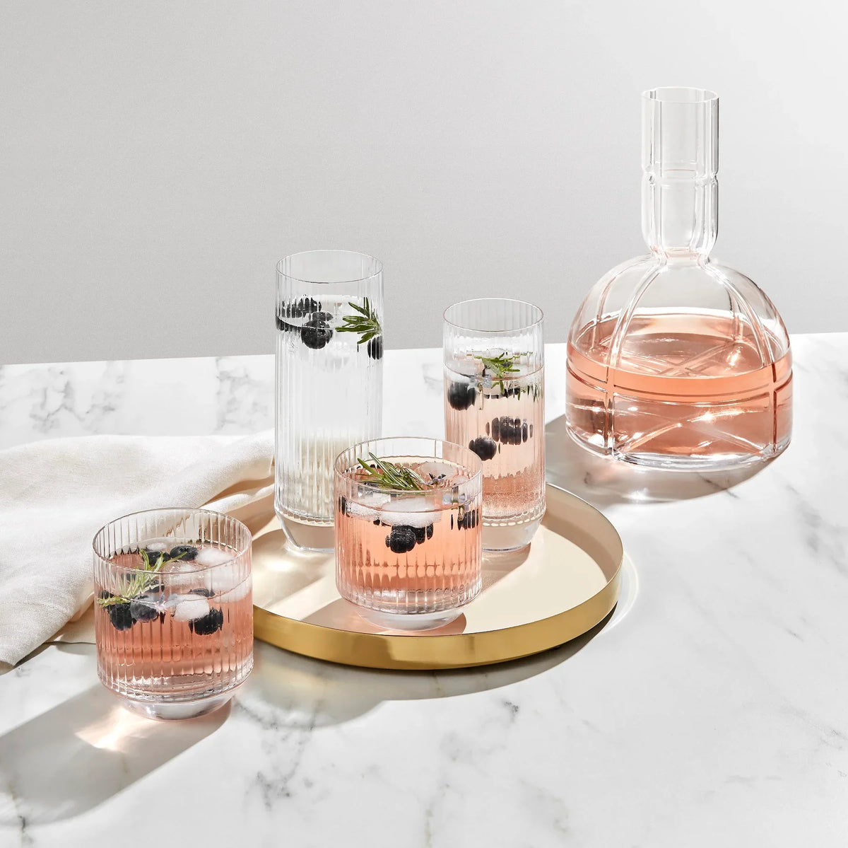 Big Top Set of 6 High Ball Glasses 430 cc - NUDE EU