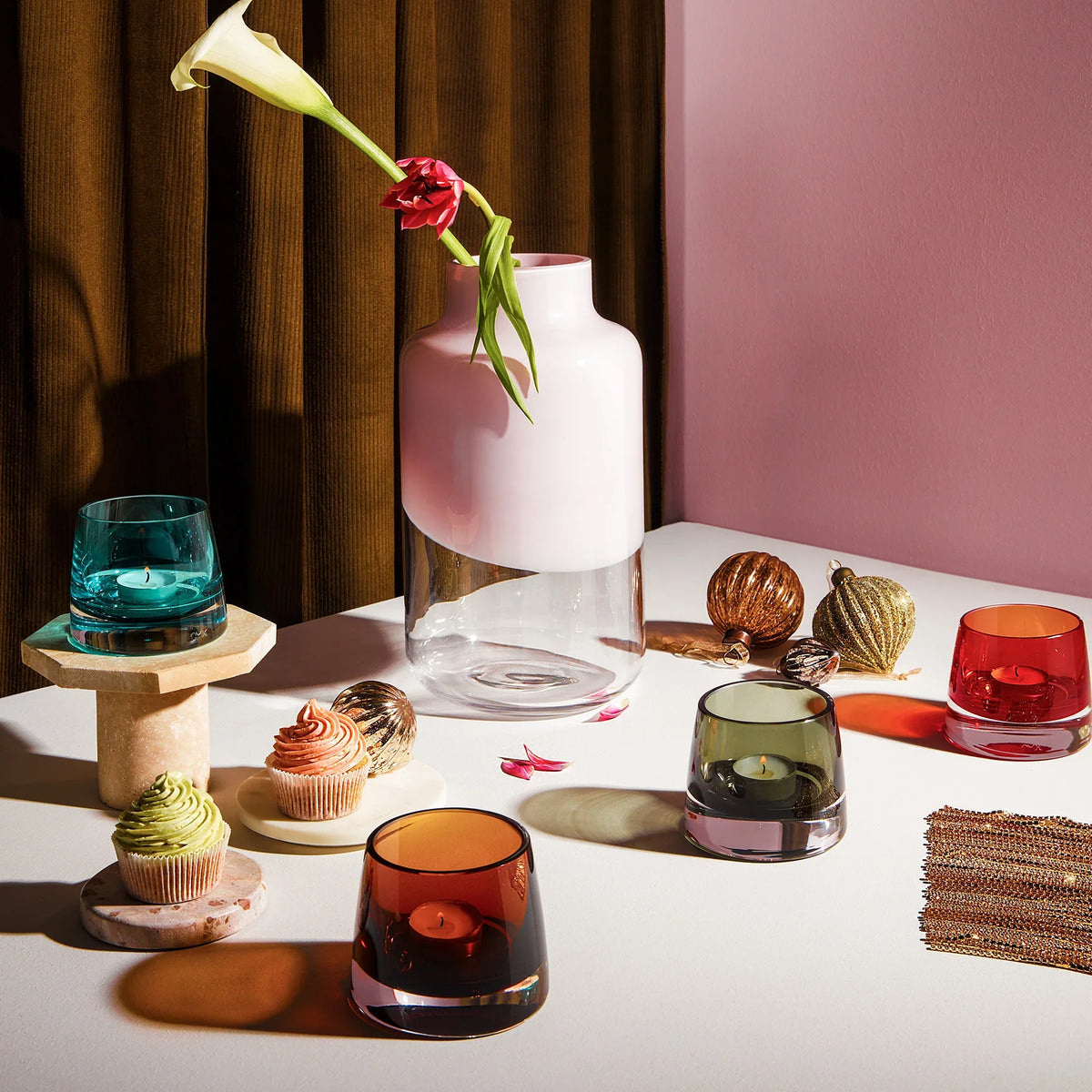 Joy Votive Holder Set Medium - NUDE EU