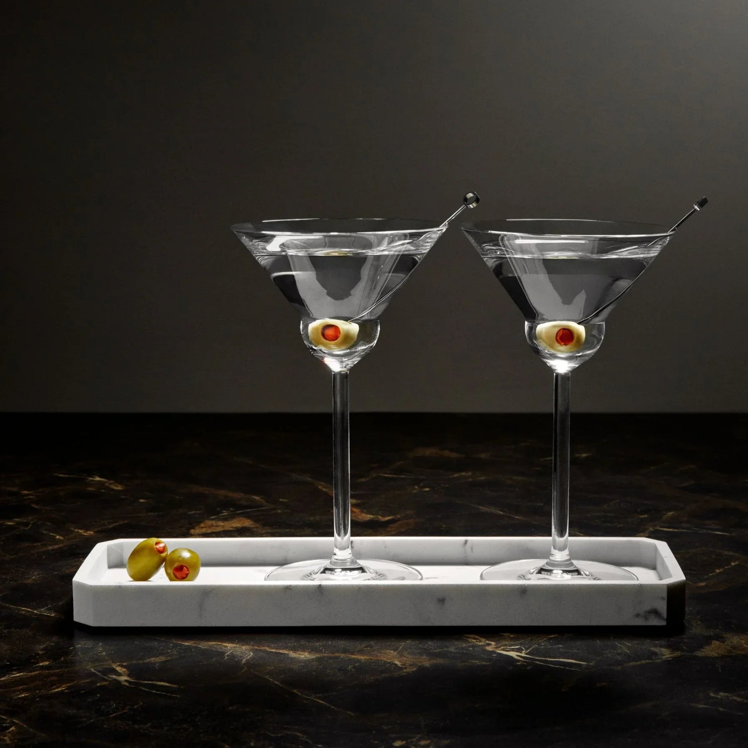Vintage Set of 2 Martini Glasses Rounded - NUDE EU