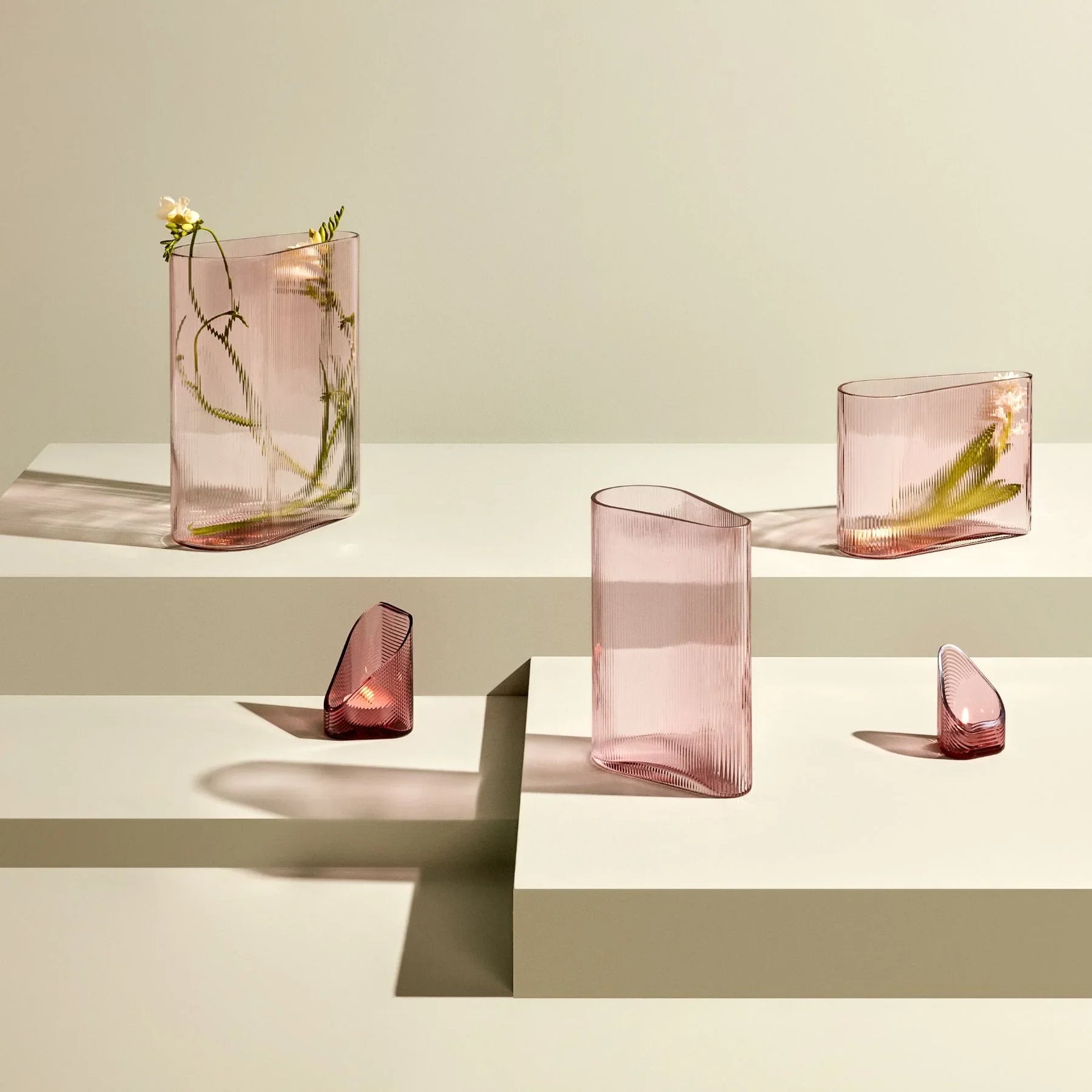 Mist Vase Wide Dusty Rose - NUDE EU