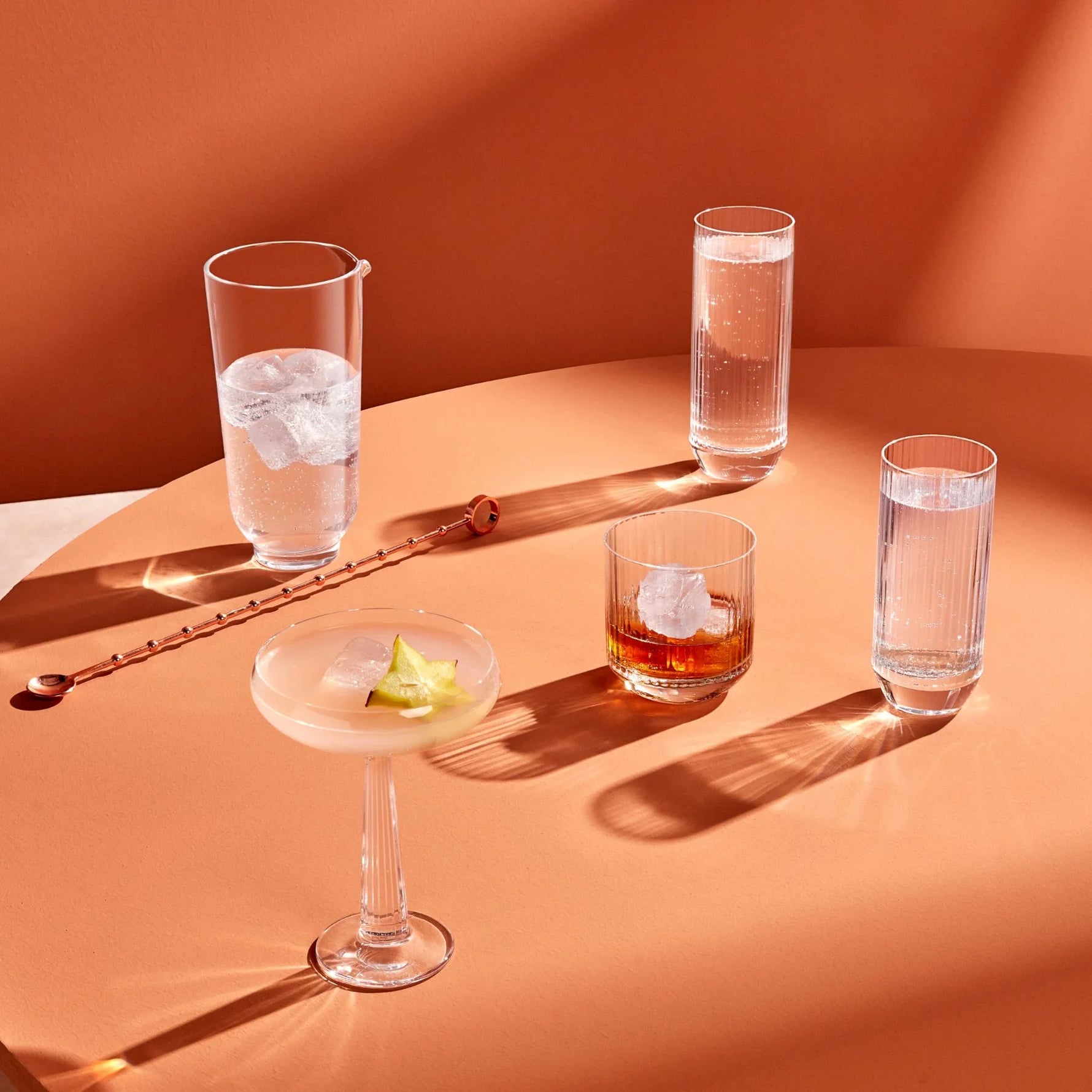Hepburn Mixing Glass with Metal Stirrer - NUDE EU