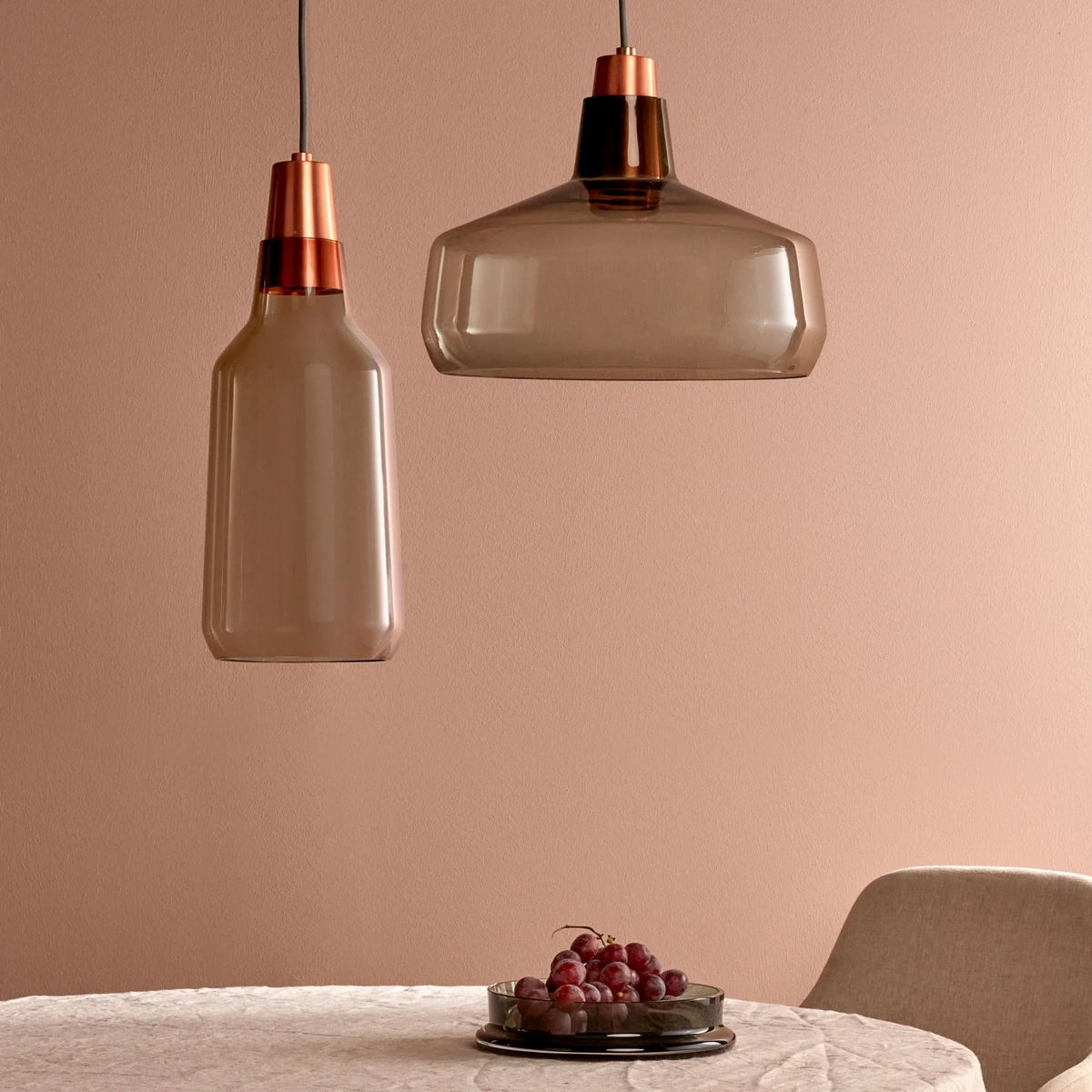 Mono Lamp with Copper Socket Wide - NUDE EU