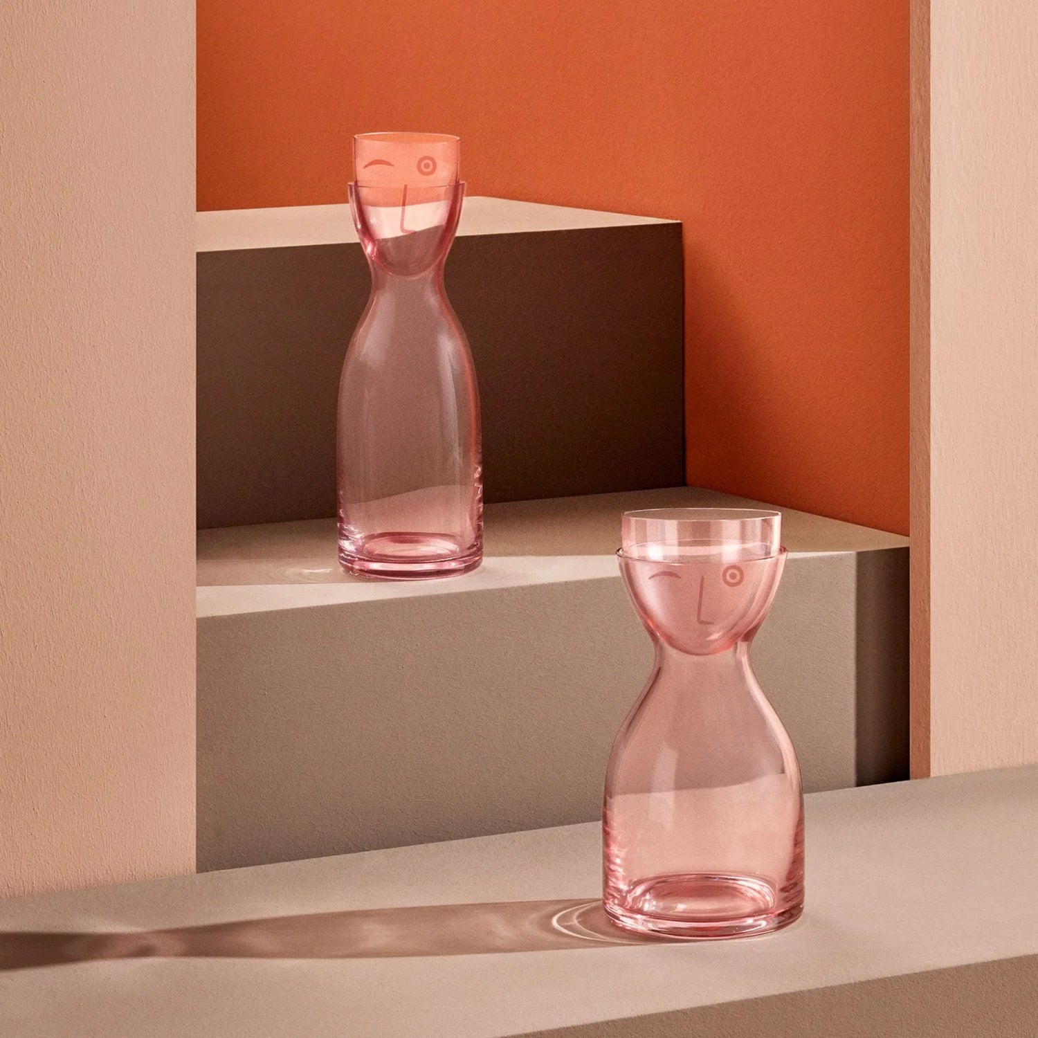 Mr. & Mrs. Night Water Set Tall Dusty Rose - NUDE EU