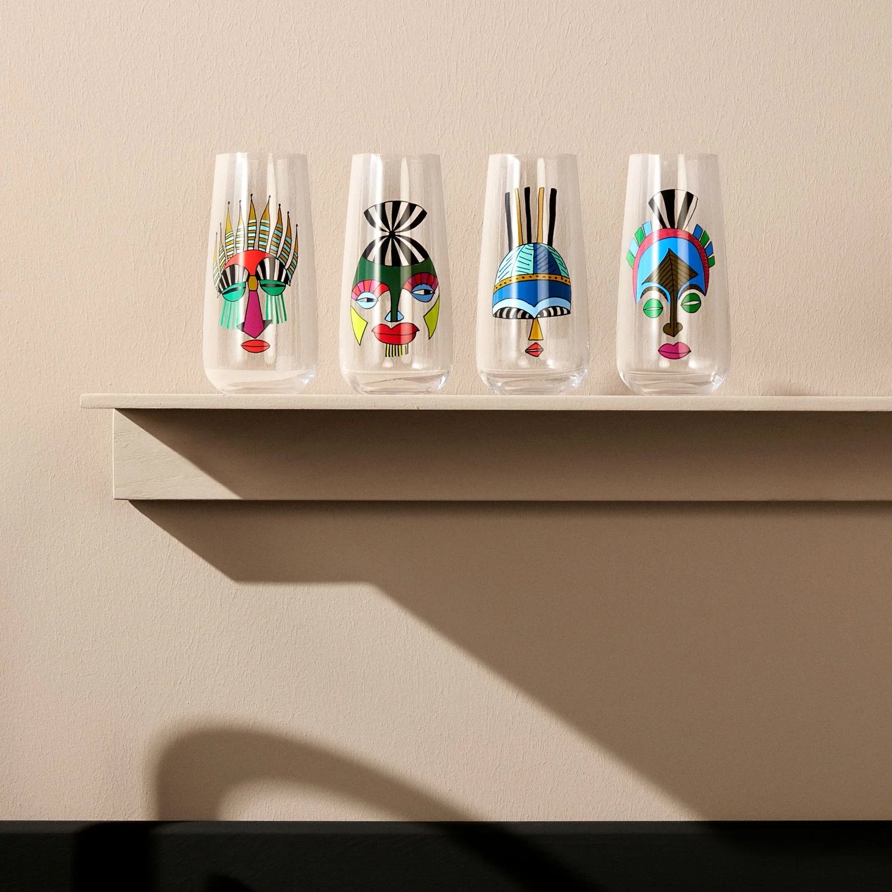 Mirage Rock & Pop Set of 4 High Ball Glasses - NUDE EU