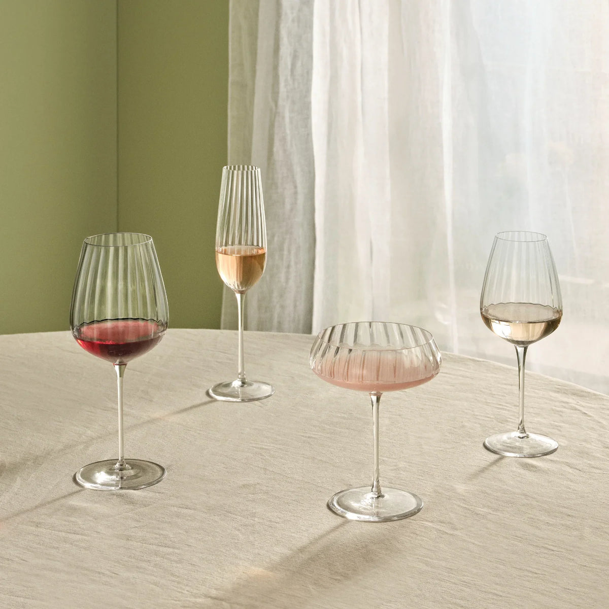 Round Up Set of 2 Sparkling wine glasses - NUDE EU