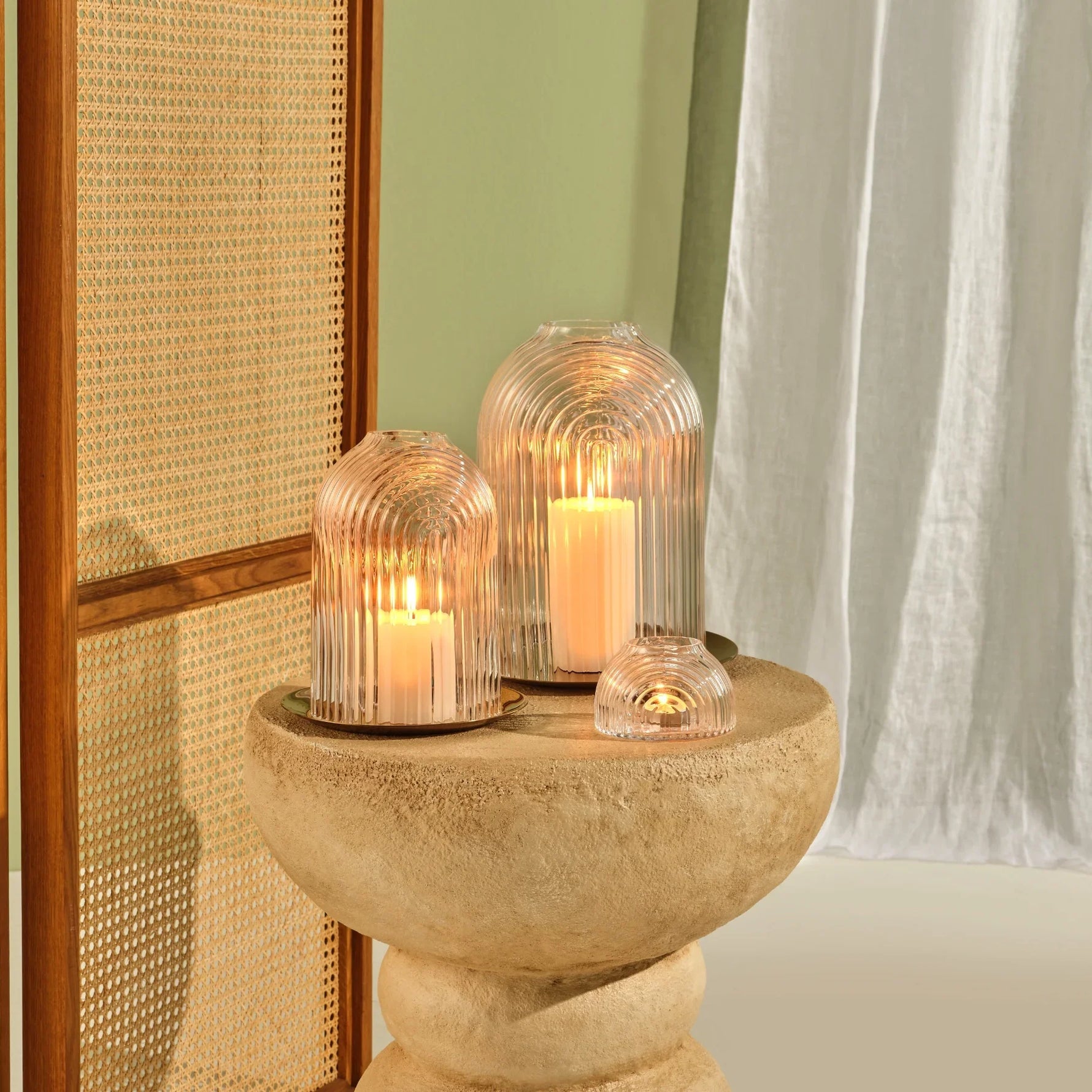 Ilo Candleholder medium - NUDE EU