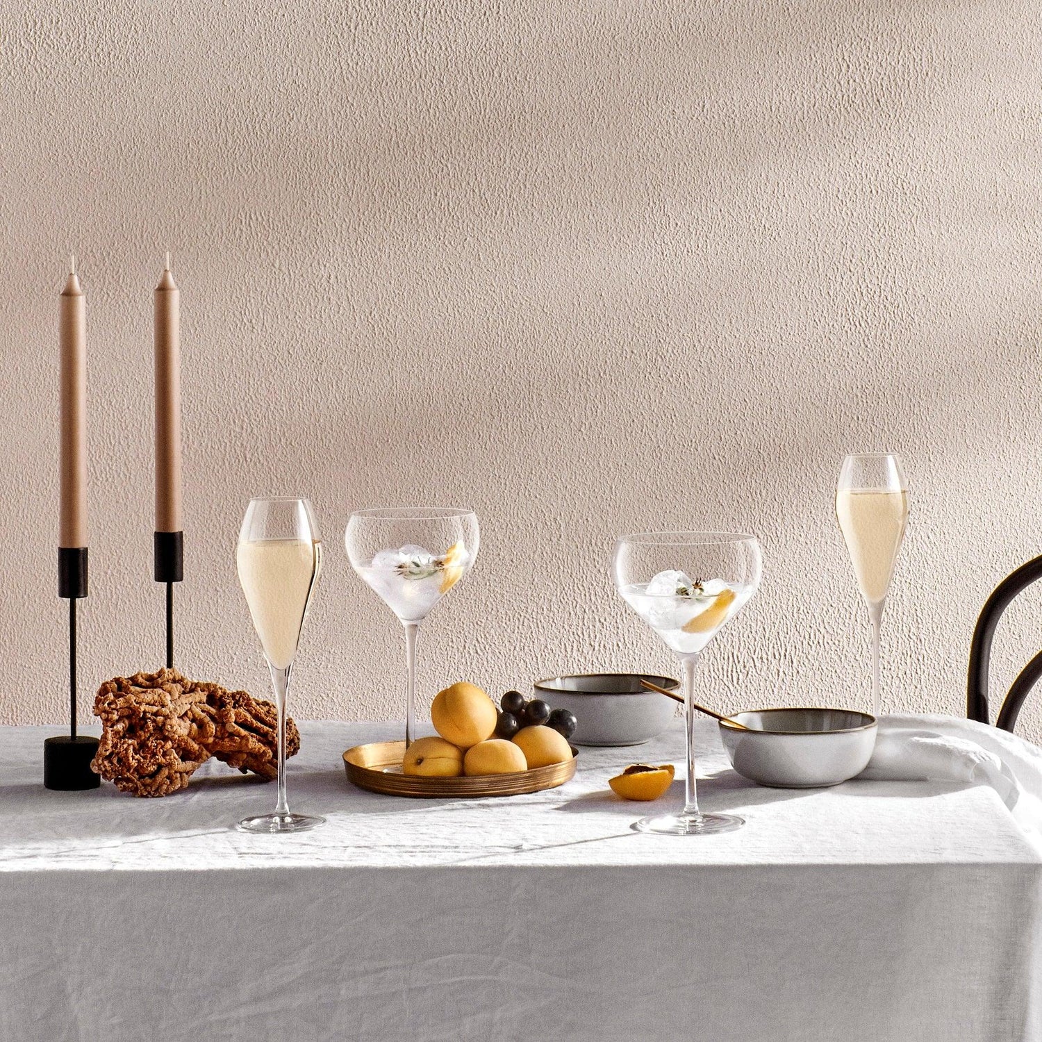 Fantasy Set of 2 Cocktail Glasses - NUDE EU
