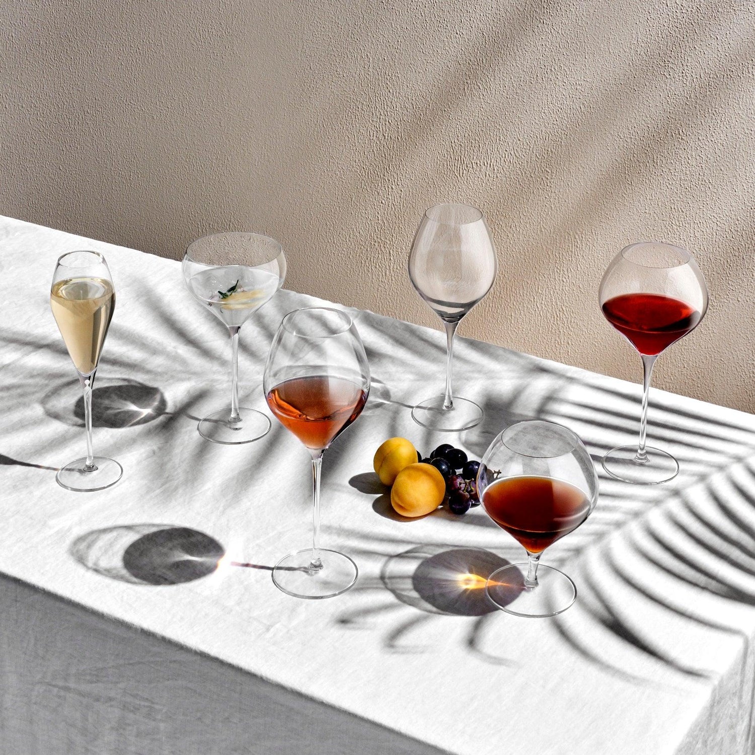 Fantasy Set of 2 Tall Red Wine Glasses - NUDE EU