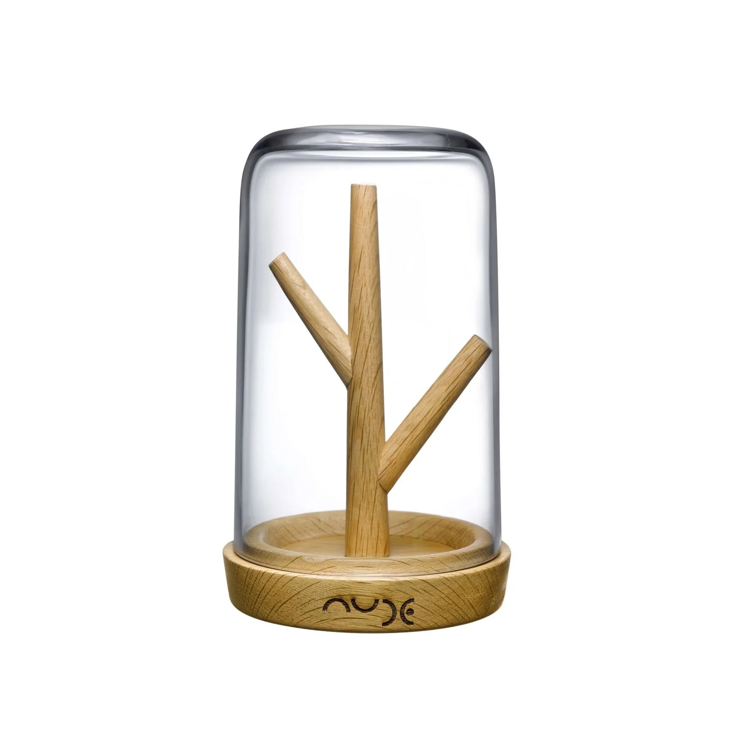 Blossom Jewellery Box with Oak Base - NUDE EU