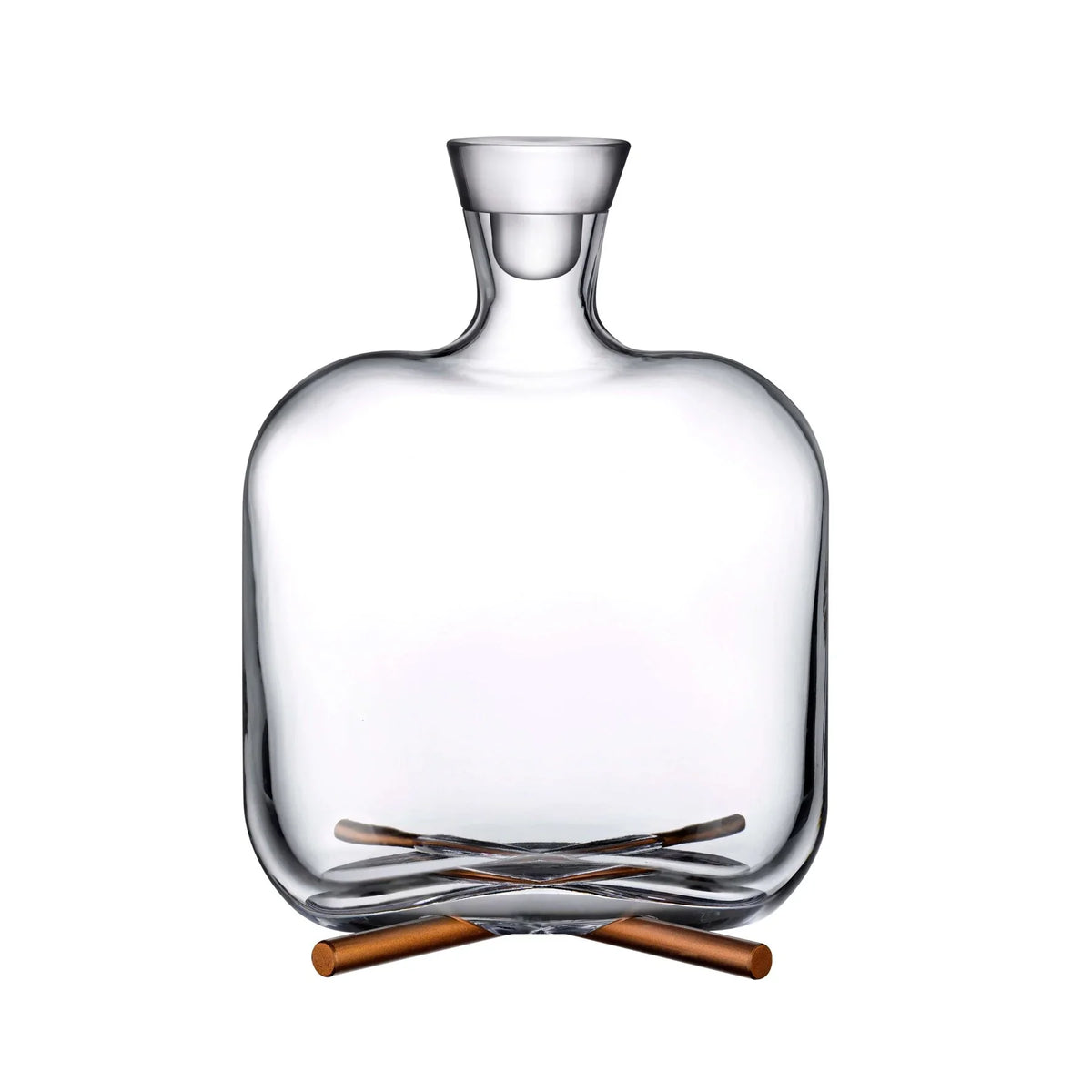 Camp Whisky Bottle With Brass Base - NUDE EU