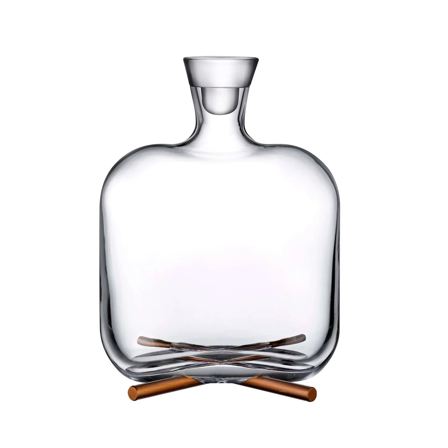 Camp Whisky Bottle With Brass Base - NUDE EU