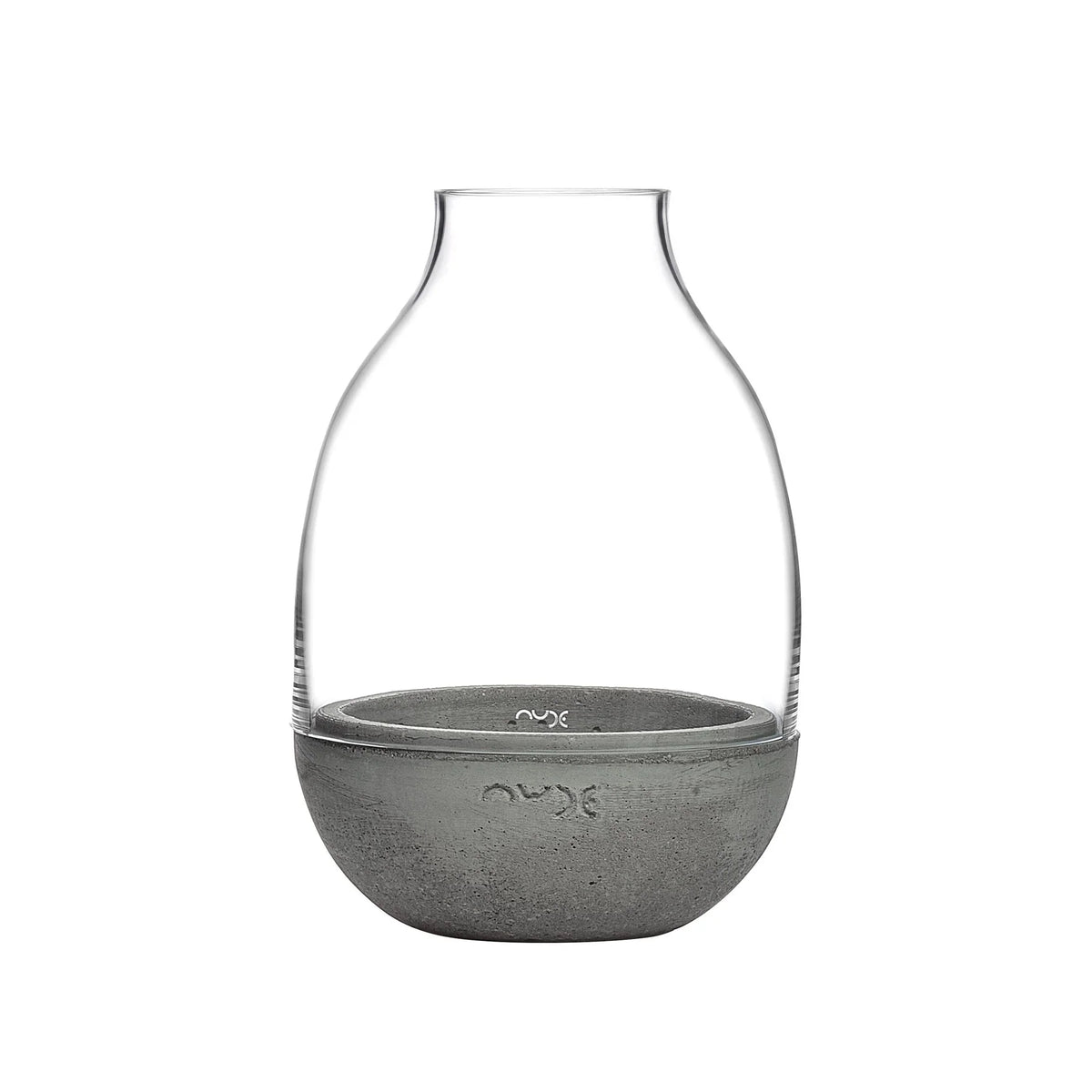 Eden Mini Terrarium Clear with Moulded Concrete Base - NUDE EU