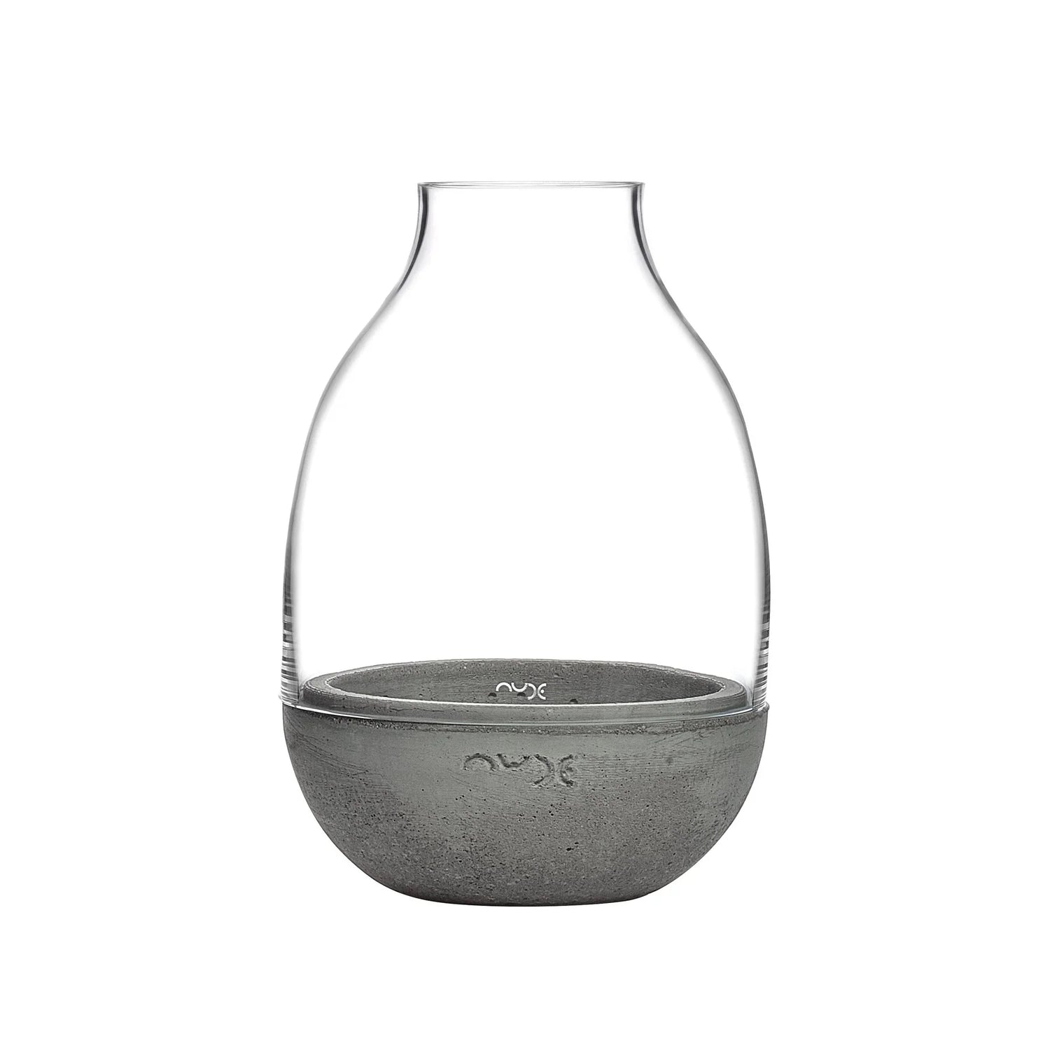Eden Mini Terrarium Clear with Moulded Concrete Base - NUDE EU