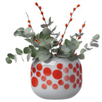 Mono Box Vase Medium Polka Dotted - NUDE EU