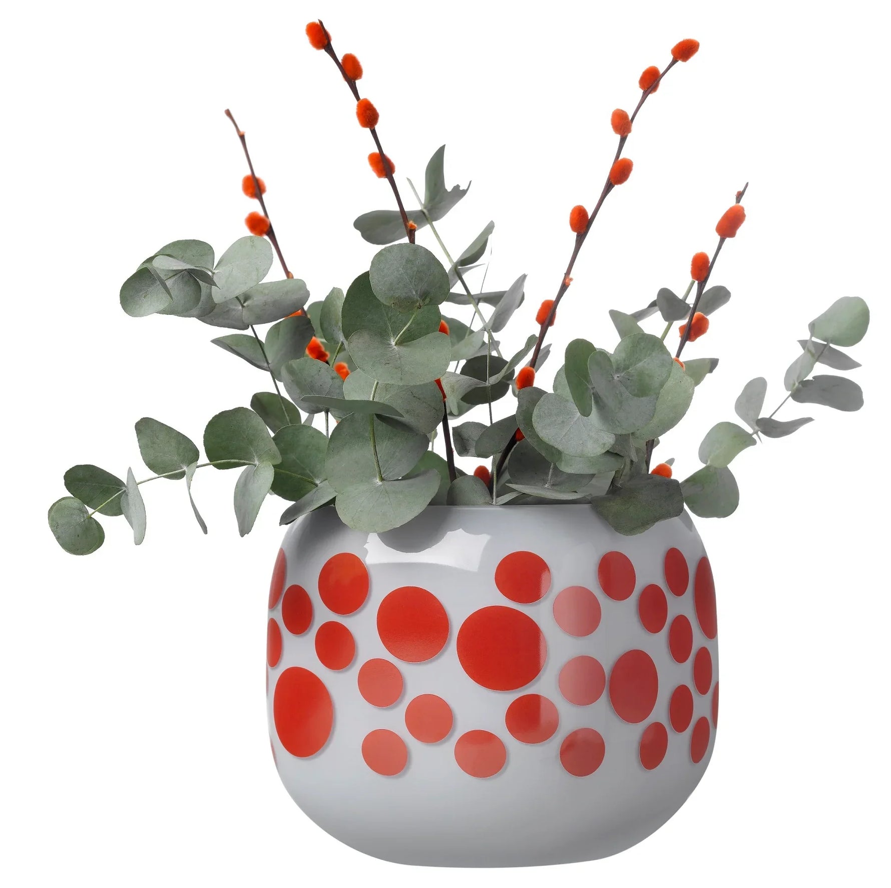 Mono Box Vase Medium Polka Dotted - NUDE EU