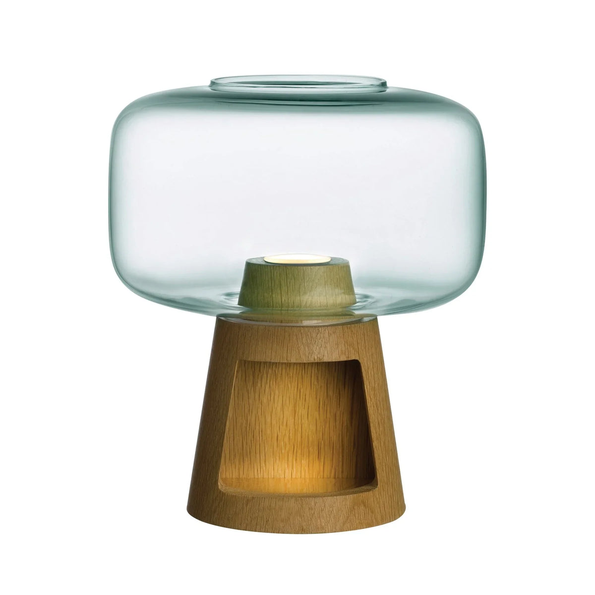 Tree Lamp with Glass and Oak Base - NUDE EU