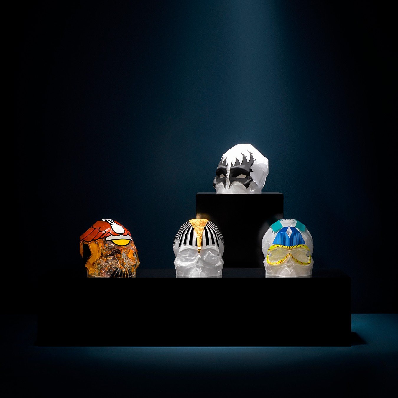 Memento Mori Rock &amp;amp; Pop Teschio Sfaccettato Grande di Umut Karaman