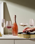 Round Up Dusty Rose Set of 2 Sparkling wine glasses