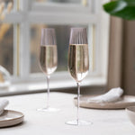 Round Up Dusty Rose Set of 2 Sparkling wine glasses - NUDE EU