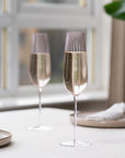 Round Up Dusty Rose Set of 2 Sparkling wine glasses