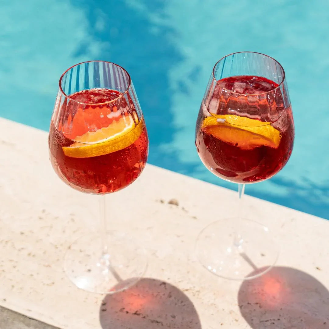 Round Up Dusty Rose Set of 2 Red wine glasses - NUDE EU