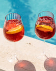 Round Up Dusty Rose Set of 2 Red wine glasses
