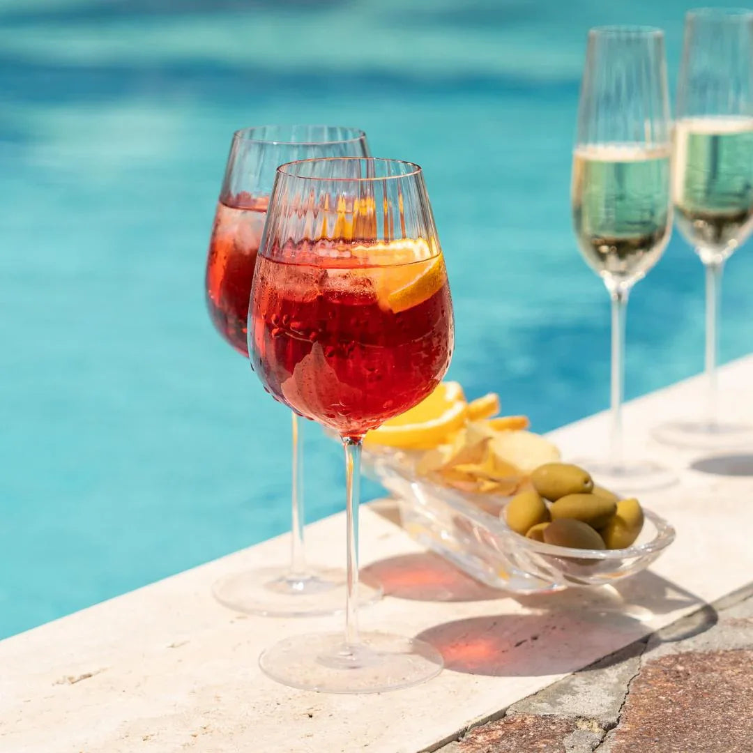Round Up Dusty Rose Set of 2 Red wine glasses - NUDE EU