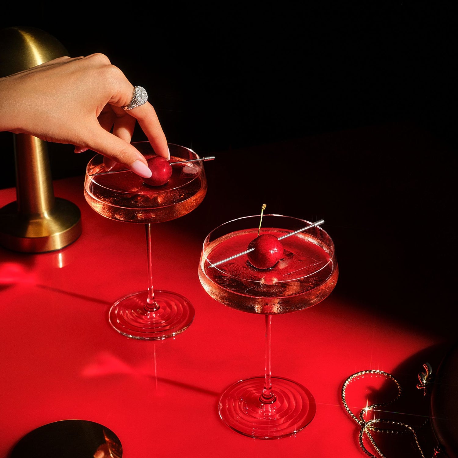 Splash Set of 2 Champagne Coupes