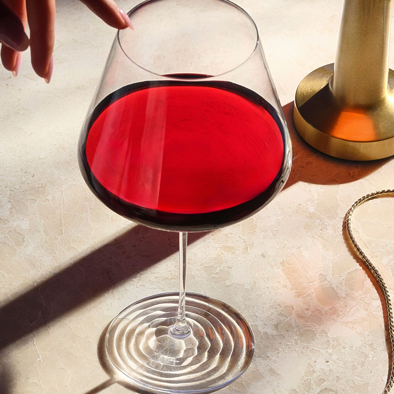 Splash Set of 2 Red Wine Glasses